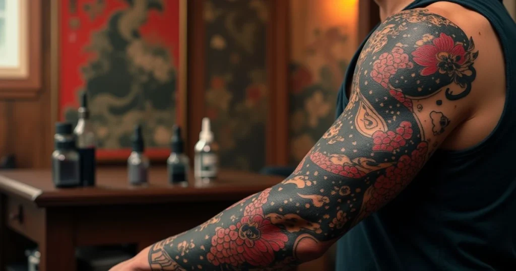 japanese snake tattoo
