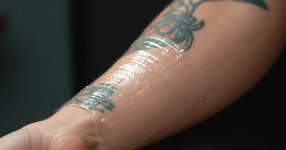 how long to keep second skin on tattoo