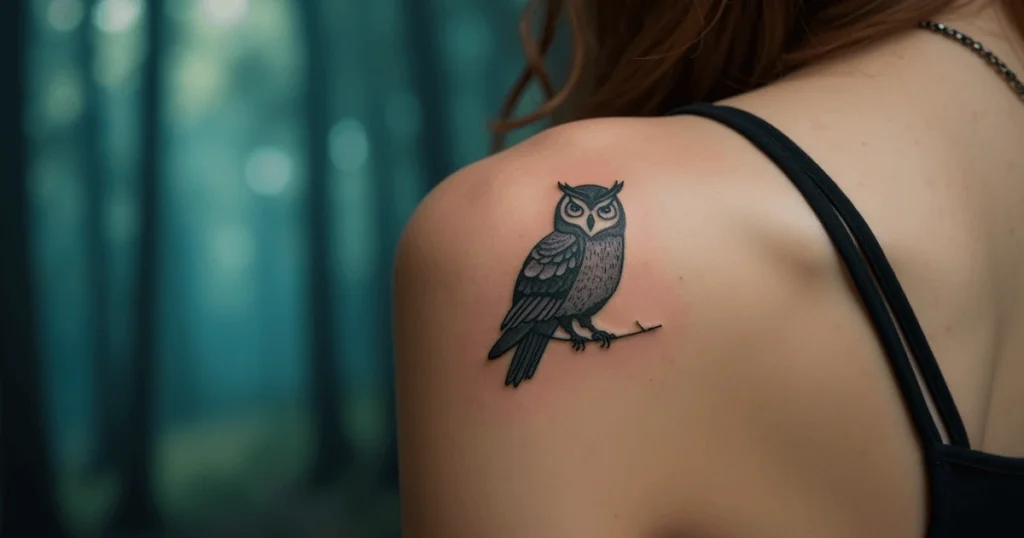 significance of an owl tattoo placement